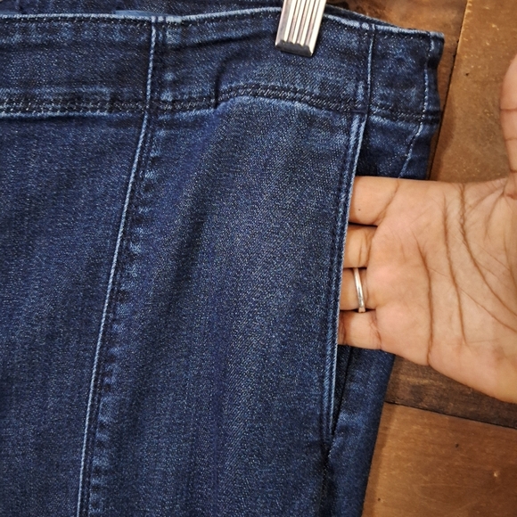 J.Jill Denim Metropolitan Full / Wide Leg Pants SZ 12 - Picture 4 of 9